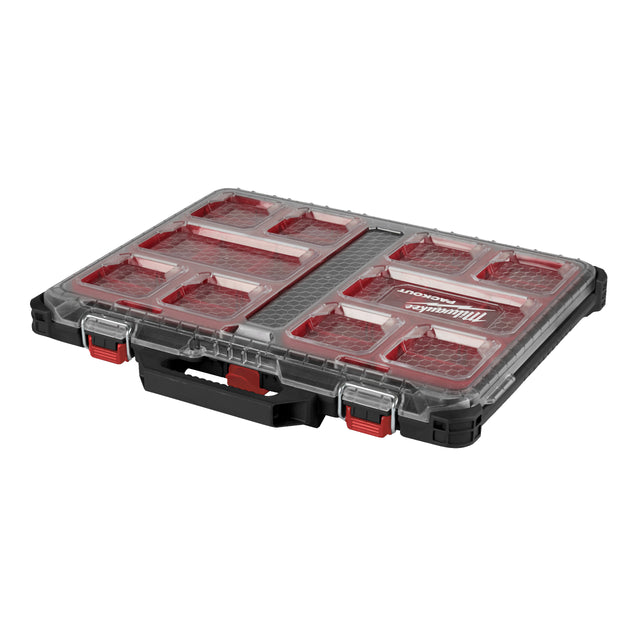 Milwaukee PACKOUT Organiser Slim, inkl. Sortierboxen 500 x 380 x 65 mm – Produktbild 1
