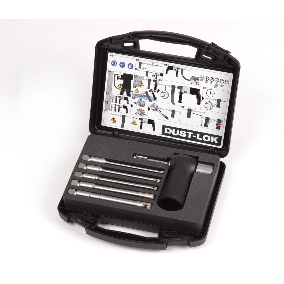 Milwaukee SDS-Plus DUST-LOK Absaugbohrer-Set 6-teilig – Produktbild 1