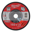 Milwaukee Metalltrennscheibe PRO+ 150 mm – Produktbild 1