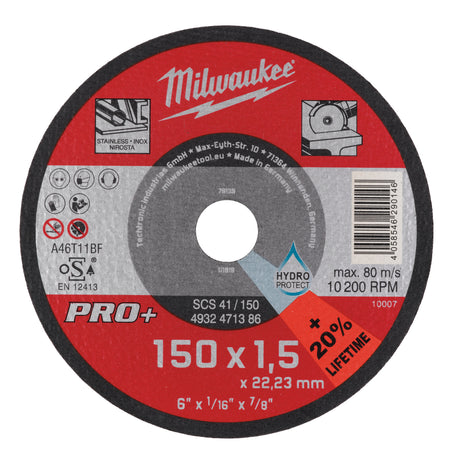 Milwaukee Metalltrennscheibe PRO+ 150 mm – Produktbild 1
