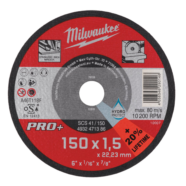 Milwaukee Metalltrennscheibe PRO+ 150 mm – Produktbild 1