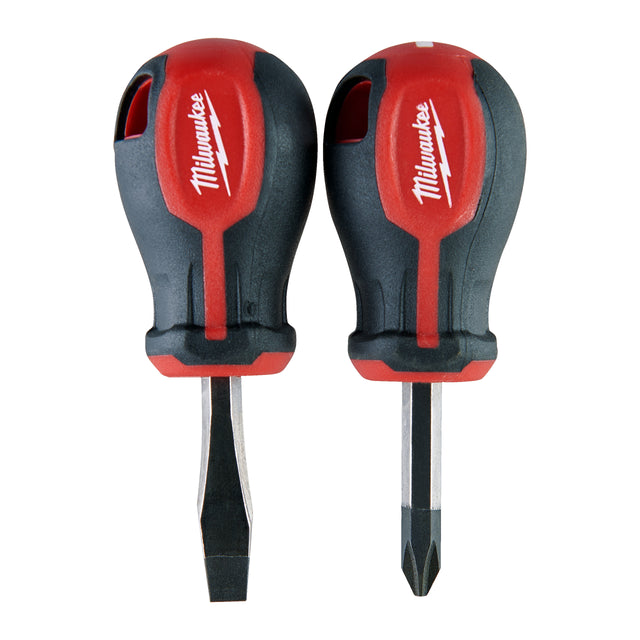 Milwaukee Schraubendreher Tri-Lobe Stubby 2-teiliges Set PZ/SL – Produktbild 1