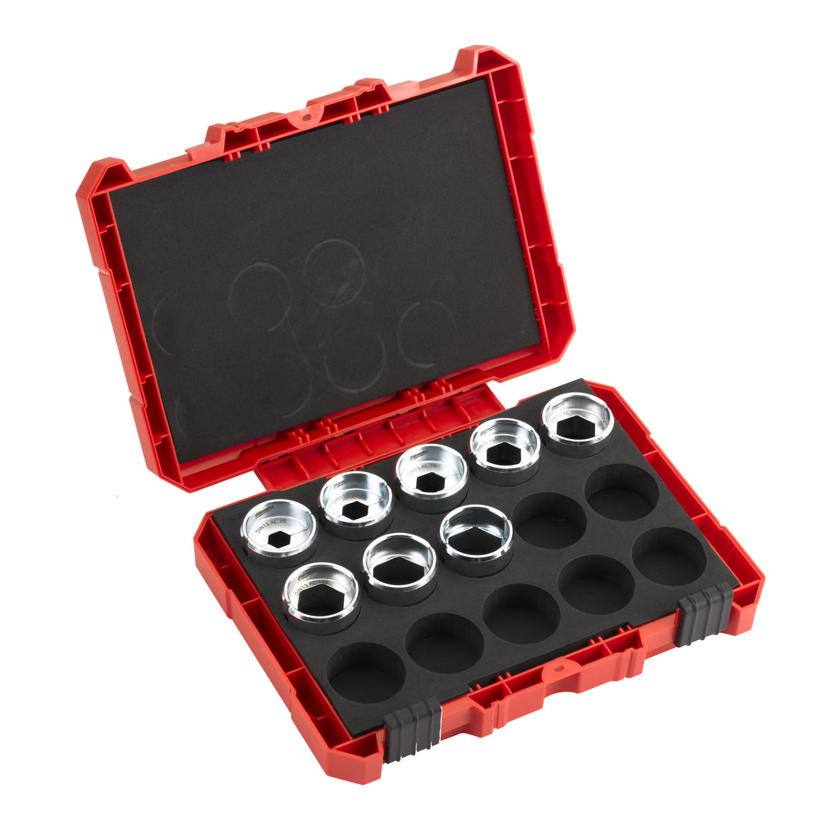 Milwaukee Presseinsatz für hydraulisches Akku-Presswerkzeug DIN 13 AL 9-teiliges Set 16-300 mm – Produktbild 1