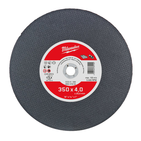 Milwaukee Trennscheibe Ductil-Gussrohr 350 mm – Produktbild 1