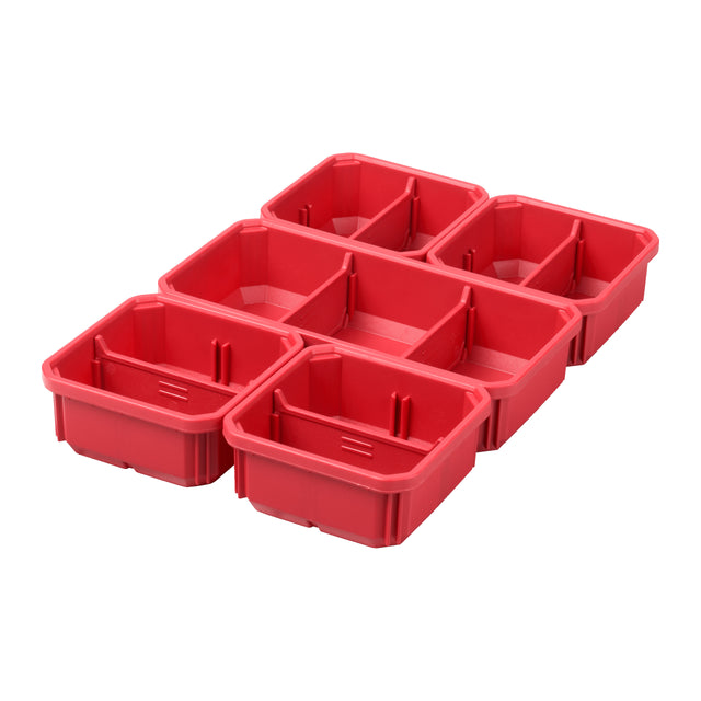 Milwaukee PACKOUT Ersatzboxen 5 Stück für PACKOUT Organiser Slim und Organiser Slim Compact - 4932478301