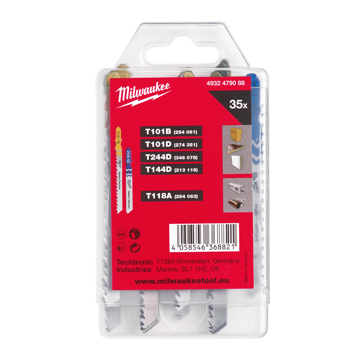 Milwaukee Stichsägeblatt Set – 35-teilig – Produktbild 1