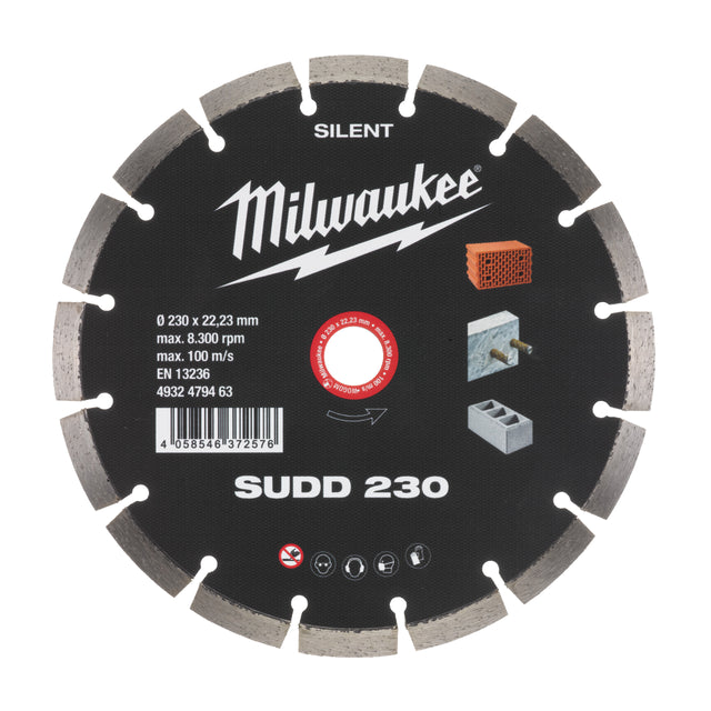 Milwaukee Diamanttrennscheibe Silent SUDD 230 mm – Produktbild 1