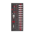 Milwaukee 3/8" Ratschen- & Steckschlüsseleinsätze Einlage 32-teilige Einlage für Werkstattwagen 78 cm – Produktbild 1