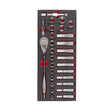 Milwaukee 1/2" Ratschen- & Steckschlüsseleinsätze Einlage 28-teilige Einlage für Werkstattwagen 78 cm – Produktbild 1