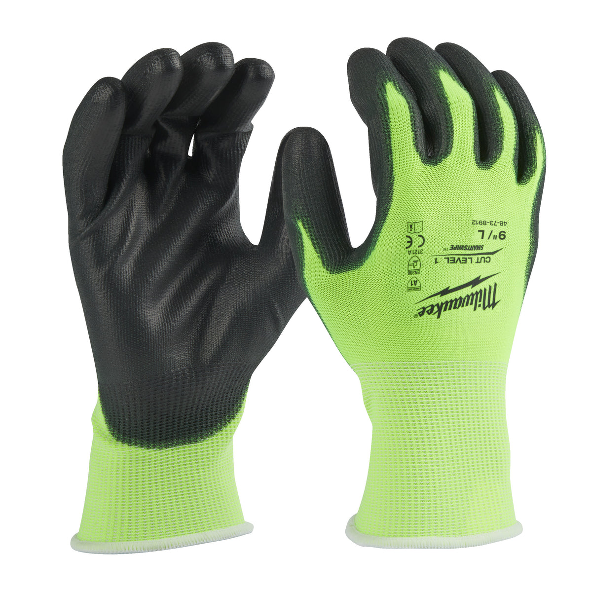Milwaukee Hi-Vis Schnittschutzhandschuhe Klasse 1/A – Produktbild 3