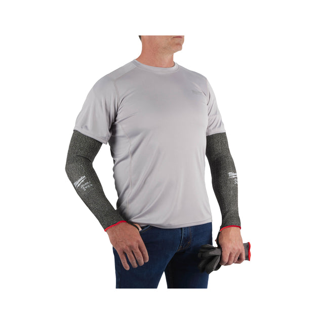 Milwaukee Arm-Schnittschutz Klasse E 40 cm, grau – Produktbild 1