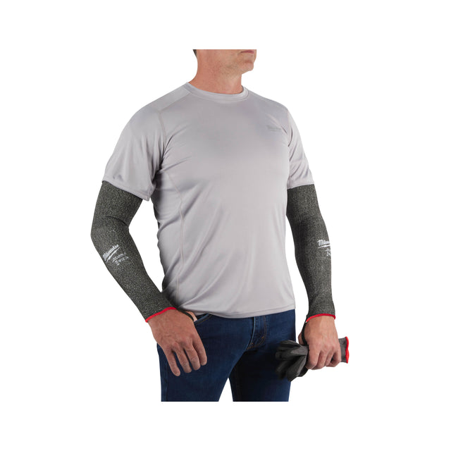Milwaukee Arm-Schnittschutz Klasse E 45 cm, grau – Produktbild 1