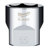 Milwaukee Steckschlüsseleinsatz 3/8" 6-kant – 22 mm