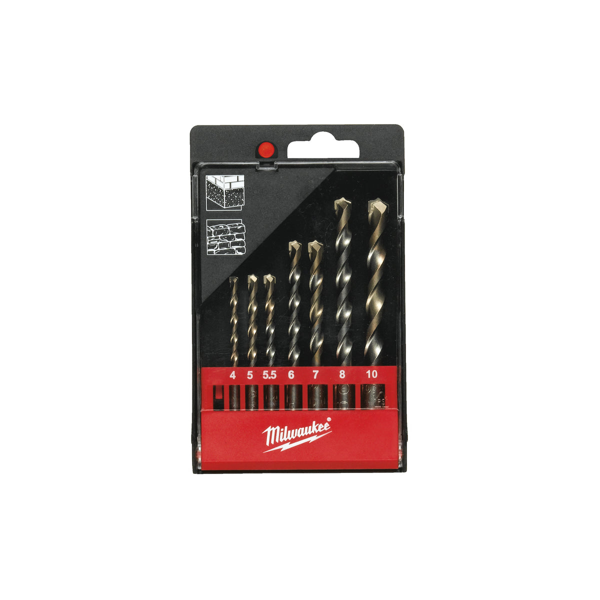 Milwaukee Betonbohrerkassette 8-teilig 3/4/5/6/7/8/9/10 mm – Produktbild 1
