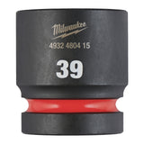 Milwaukee SHOCKWAVE Schlagnuss 1" kurz – 39 x 65 mm