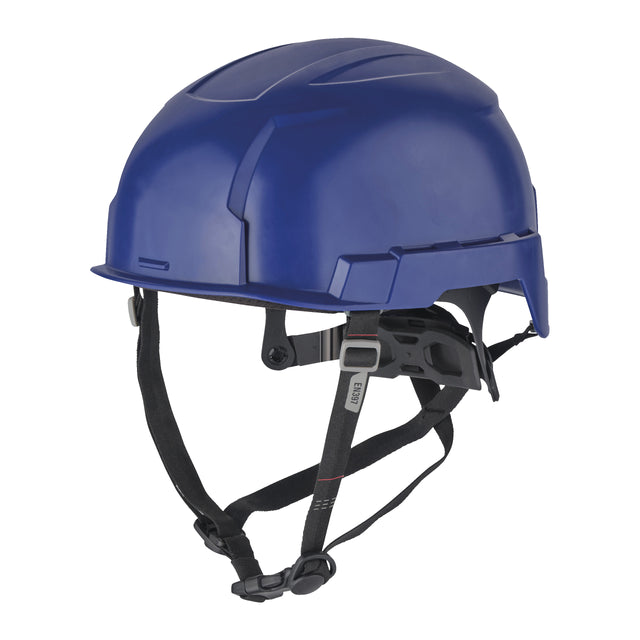 Milwaukee BOLT 200 Industriekletterhelm blau, unbelüftet – Produktbild 1