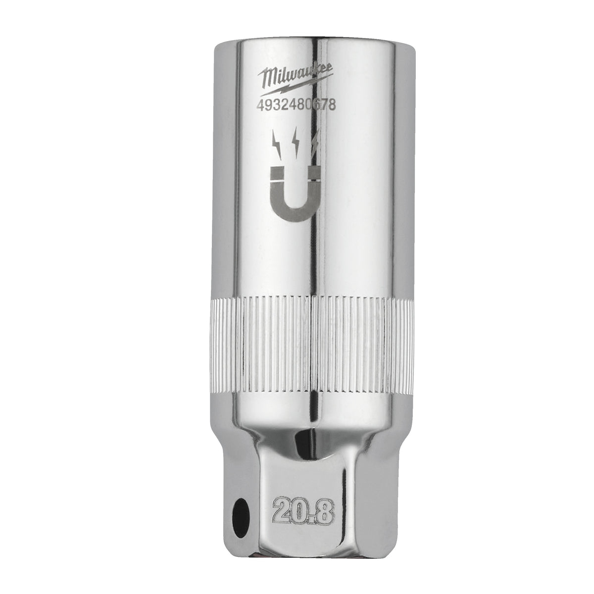 Milwaukee Steckschlüsseleinsatz für Zündkerzen 3/8" magnetisch – 13/16"