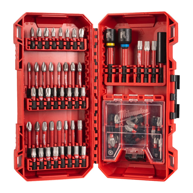 Milwaukee SHOCKWAVE Set Bohren und Schrauben – 70-teiliges Set in PACKOUT kompatibler Kassette – Produktbild 1