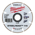 Milwaukee Diamanttrennscheibe DH STEELHEAD 115 mm – Produktbild 1