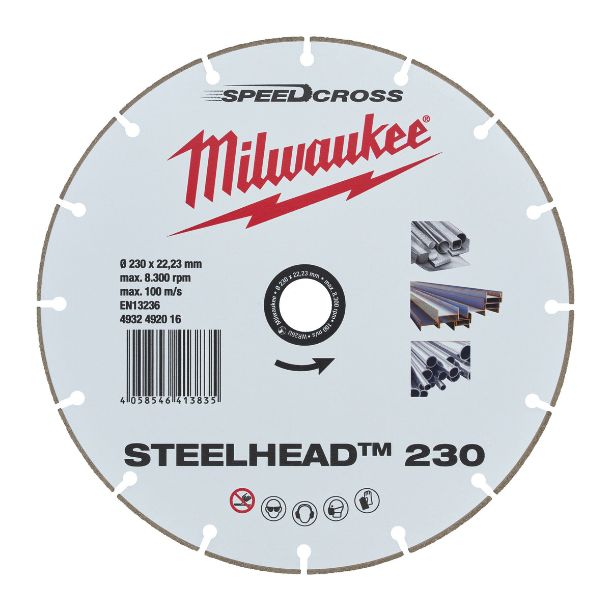 Milwaukee Diamanttrennscheibe DH STEELHEAD 230 mm – Produktbild 1