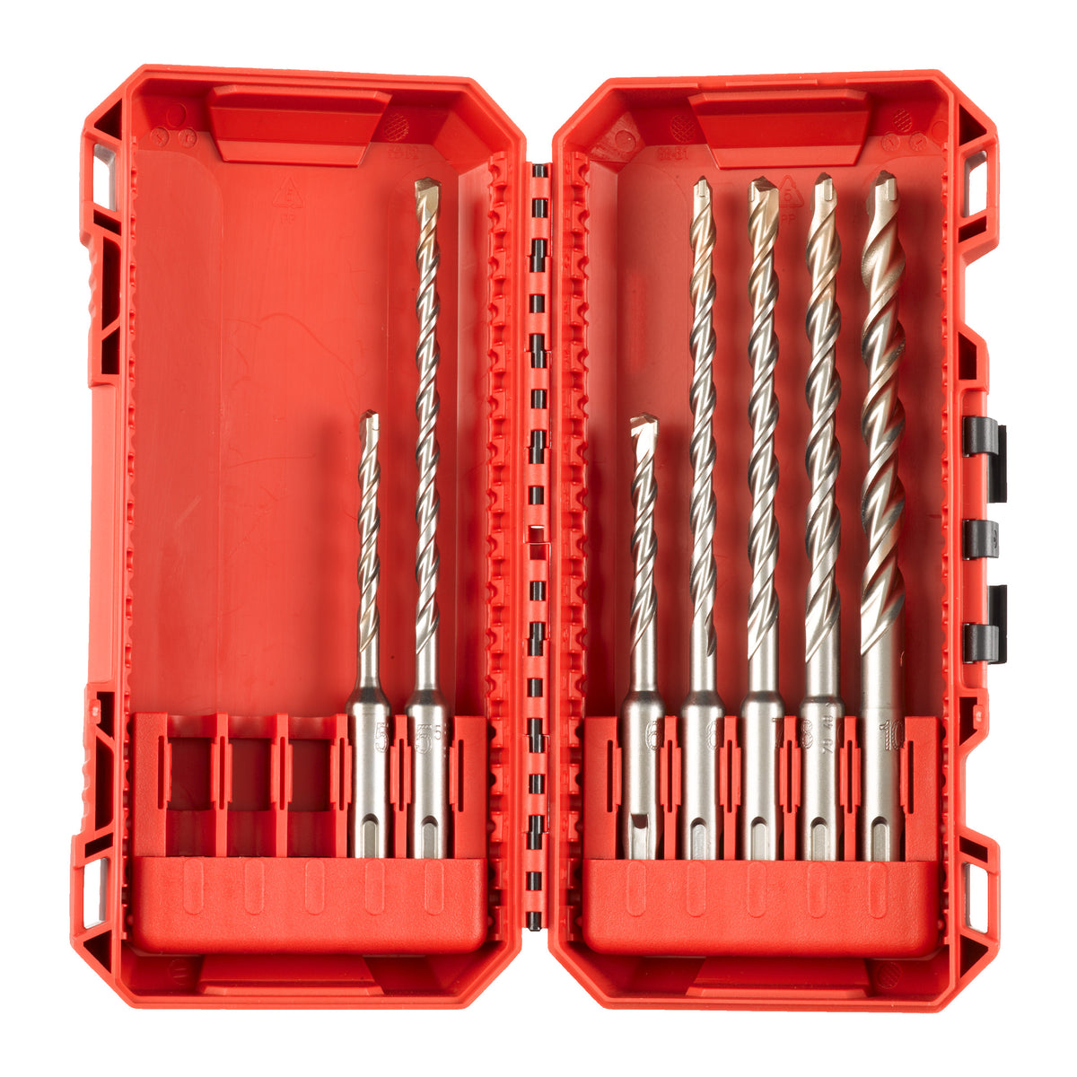 Milwaukee M2 SDS-Plus Hammerbohrer-Set 7-teilig – 5 bis 12 mm – Produktbild 1