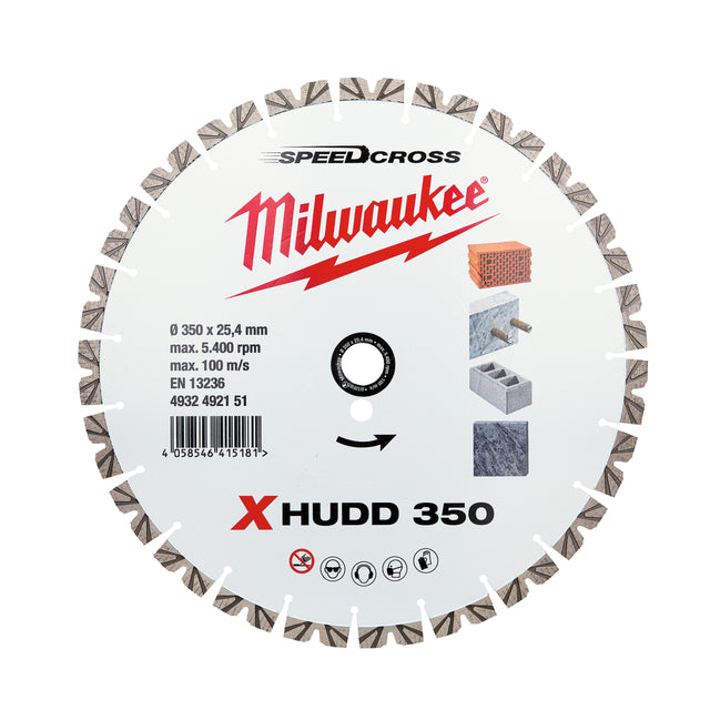 Milwaukee Speedcross Diamanttrennscheibe XHUDD 350 mm – Produktbild 1