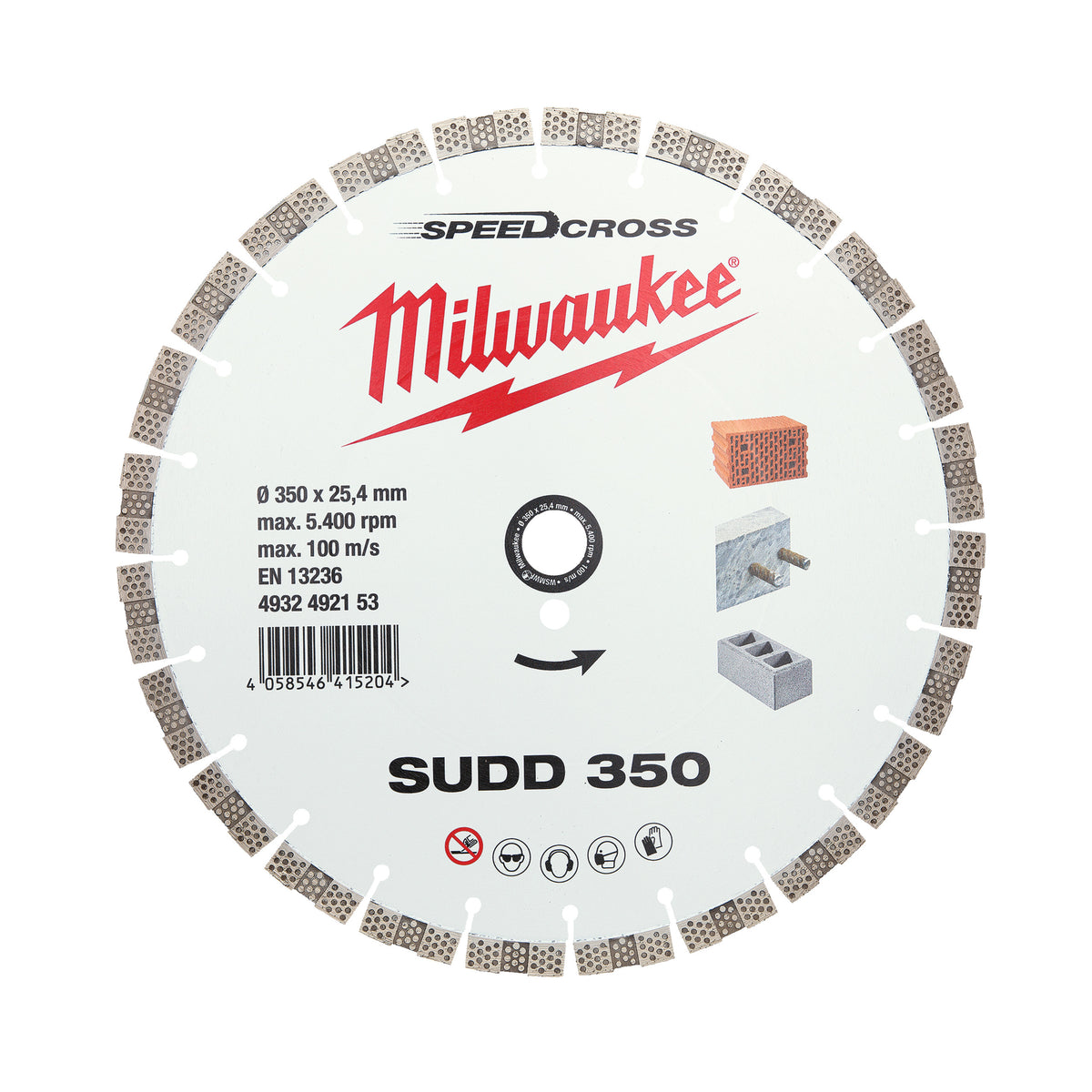 Milwaukee Speedcross Diamanttrennscheibe SUDD 350 mm – Produktbild 1