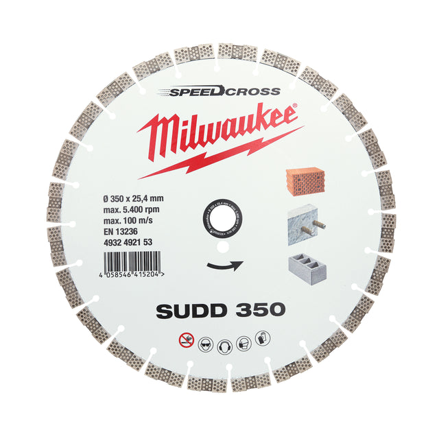 Milwaukee Speedcross Diamanttrennscheibe SUDD 350 mm – Produktbild 1