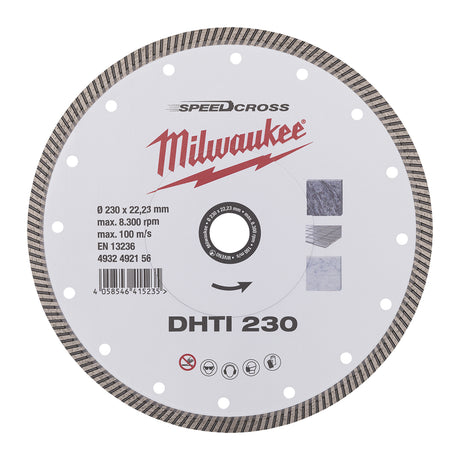 Milwaukee Speedcross Diamanttrennscheibe DHTi 230 mm – Produktbild 1