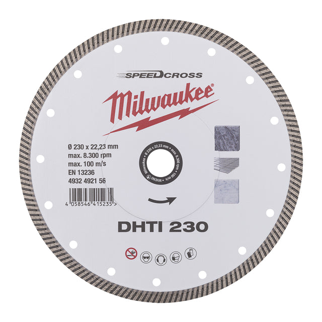 Milwaukee Speedcross Diamanttrennscheibe DHTi 230 mm – Produktbild 1
