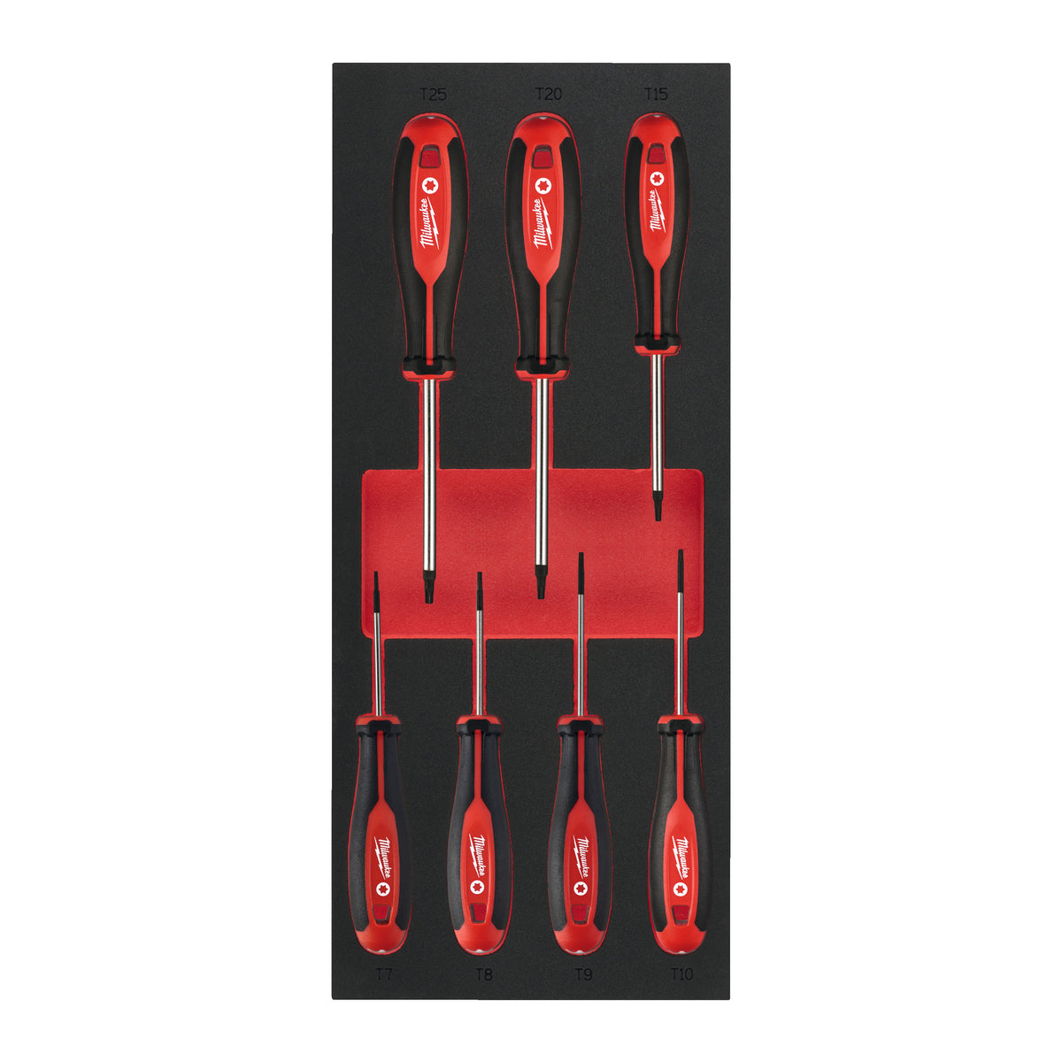 Milwaukee Tri-Lobe Schraubendreher Einlage 7-teilige TX Einlage für Werkstattwagen 78 cm – Produktbild 1