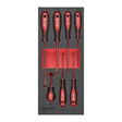 Milwaukee Tri-Lobe Schraubendreher Einlage 7-teilige SL Einlage für Werkstattwagen 78 cm – Produktbild 1