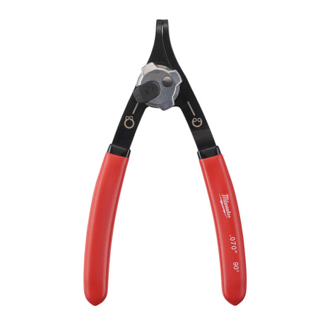 Milwaukee Sicherungsringzange für Wellen und Bohrungen 90° gekröpft, 1.8 mm Spitze, für Größe A2/J2 – Produktbild 1