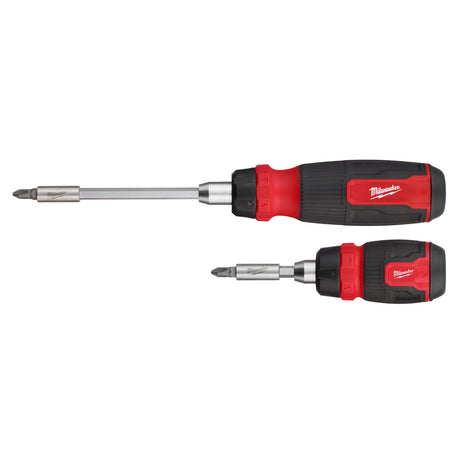 Milwaukee Multi-Bit Schraubendreher mit Ratschenfunktion Set 14 in 1 und 8 in 1 Stubby – Produktbild 1