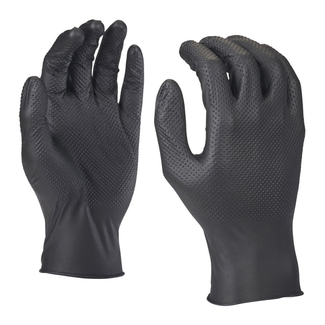 Milwaukee Nitril-Einweghandschuhe Grip schwarz 50 Stück – Produktbild 1
