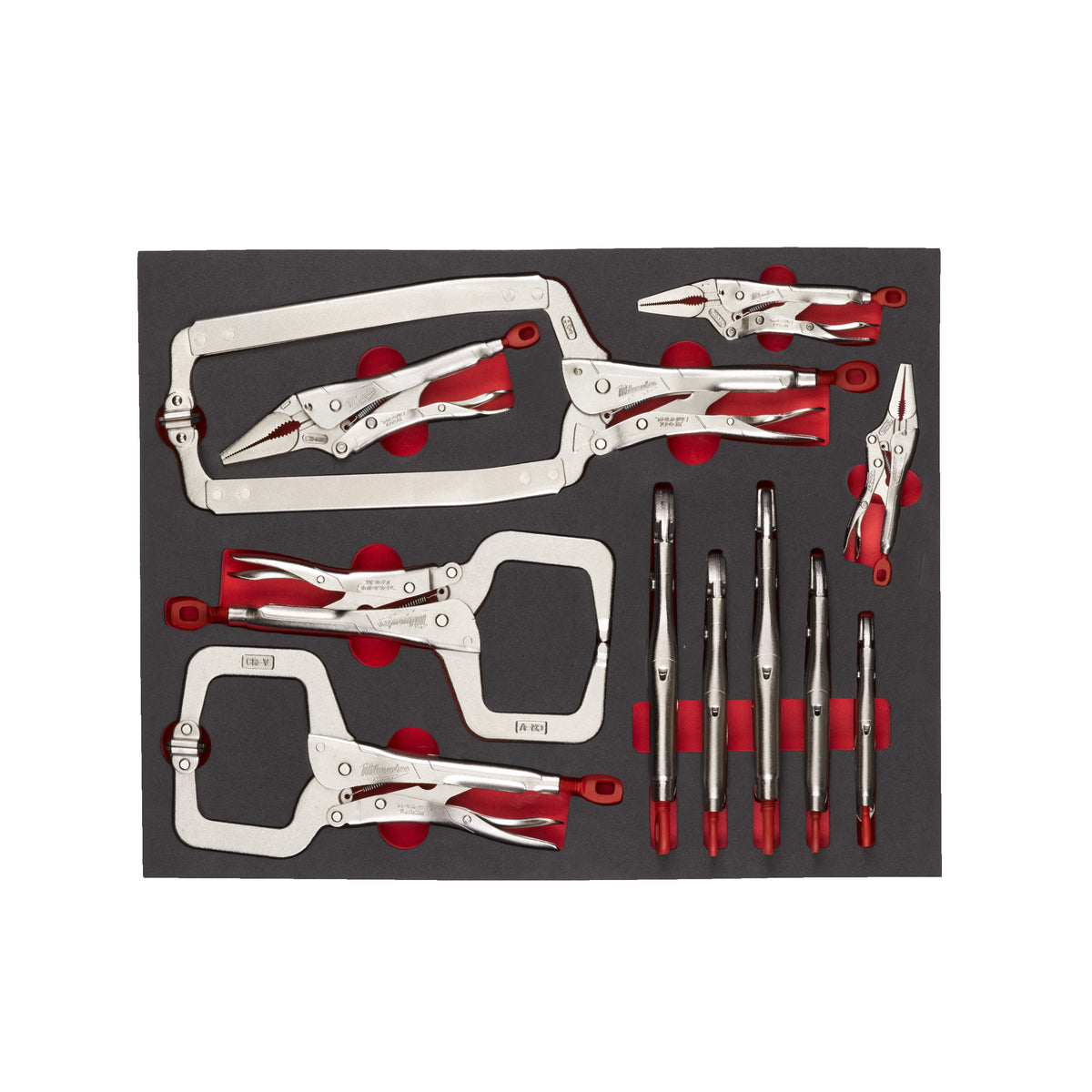 Milwaukee TORQUE LOCK Gripzangen Einlage 11-teilige Einlage für Werkstattwagen 78 cm – Produktbild 1