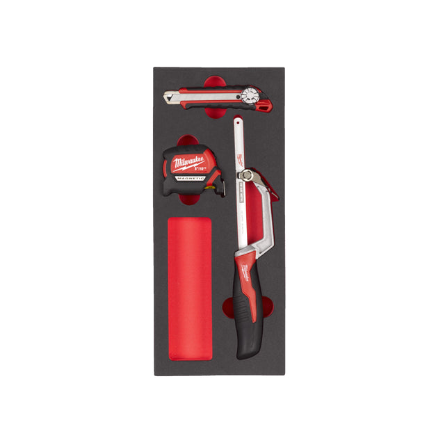 Milwaukee Messen und Schneiden Einlage 3-teilige Einlage für Werkstattwagen 78 cm – Produktbild 1