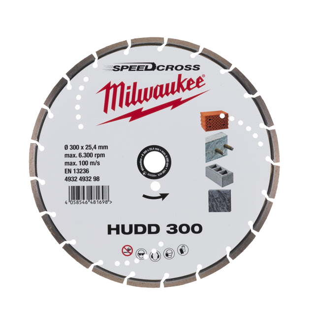 Milwaukee Speedcross Diamanttrennscheibe HUDD 300 mm – Produktbild 1