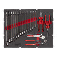 Milwaukee PACKOUT Ringmaulschlüssel und Zangen Einlage 19-teilige Einlage für PACKOUT Koffer mit Schubladen – Produktbild 1