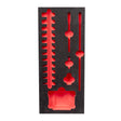 Milwaukee Schaumstoffeinlage 1/3 – für SHOCKWAVE 1/4" Schlagnüsse lang für Werkstattwagen 78 cm – Produktbild 1