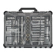 Milwaukee Ratschen- und Steckschlüsseleinsatz Set 1/4" und 1/2" metrisch und imperial 63-teilig im PACKOUT Organiser Compact – Produktbild 1