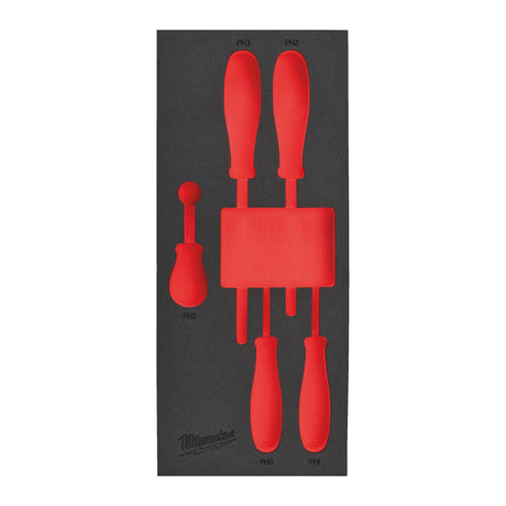 Milwaukee Ersatz-Einlage 1/3 für Tri-Lobe Schraubendreher, für Werkstattwagen 78 cm - 4932493671