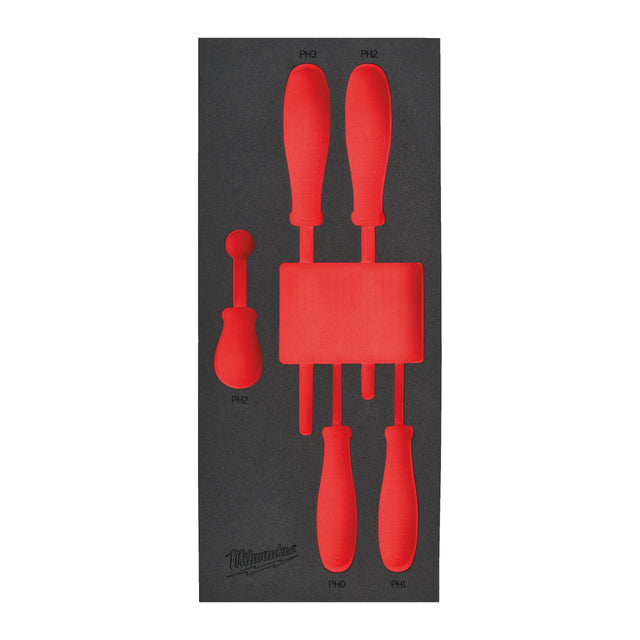 Milwaukee Ersatz-Einlage 1/3 für Tri-Lobe Schraubendreher, für Werkstattwagen 78 cm - 4932493671