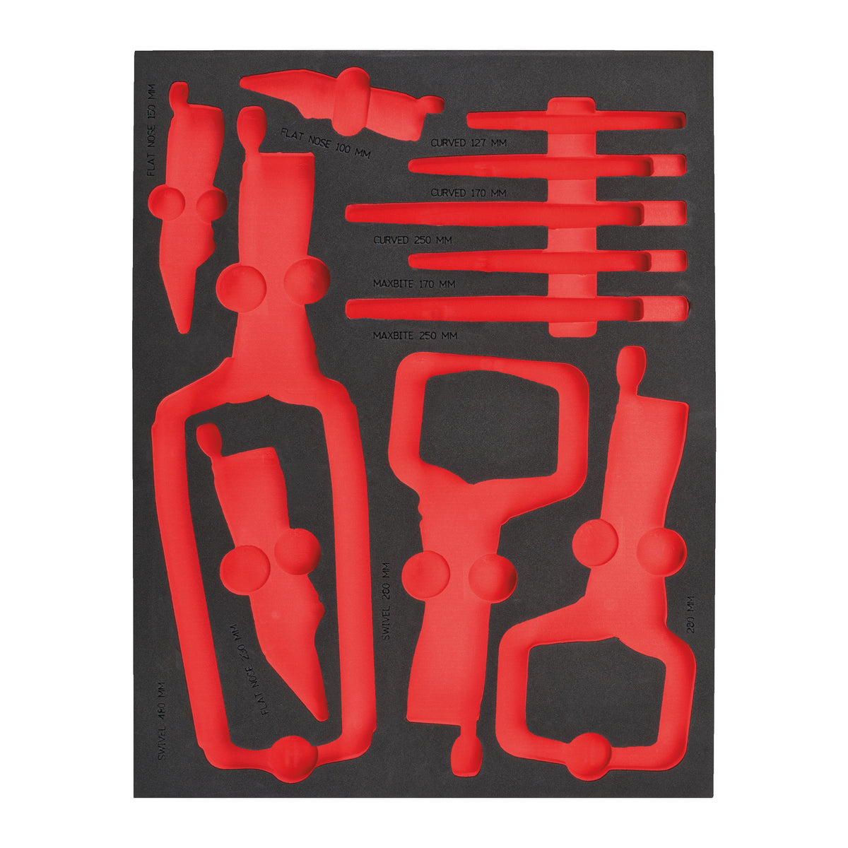 Milwaukee Ersatz-Einlage 3/3 für TORQUE LOCK Gripzangen, für Werkstattwagen 78 cm - 4932493680