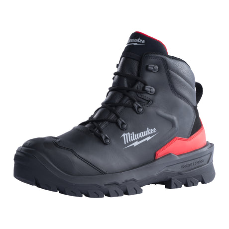 Milwaukee ARMOURTRED S3S Sicherheits-Schnürstiefel weit Leder – Schwarz