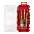 Milwaukee SHOCKWAVE Metallbohrer HSS-G RED HEX Titan 1/4" Set – 10-teilig – Produktbild 1