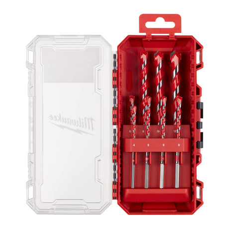 Milwaukee Premium-Betonbohrer Set 8-teilig – 4/5/5/6/6/8/10/12 mm – Produktbild 1