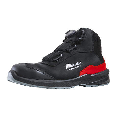 Milwaukee FLEXTRED S3S Sicherheits-Stiefel BOA Leder – Schwarz