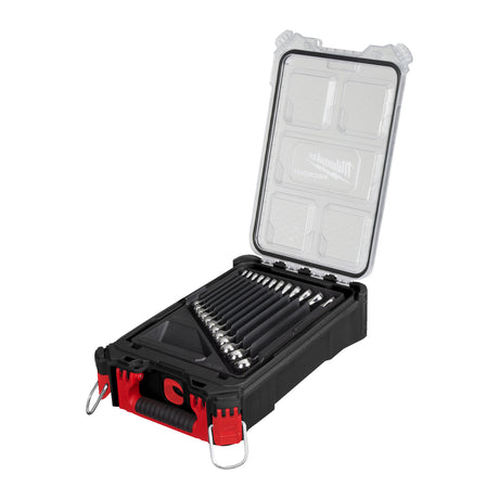 Milwaukee MAXBITE Ringmaulschlüssel Set 15-teilig im PACKOUT Organiser Slim Compact – Produktbild 1