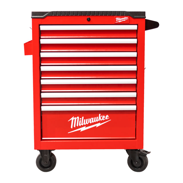 Milwaukee TOOLGUARD Werkstattwagen 69 cm / 27" rot mit 7 Schubladen - 4932498252